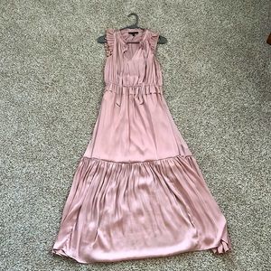 Light Pink Sleeveless Maxi Flowy Dress